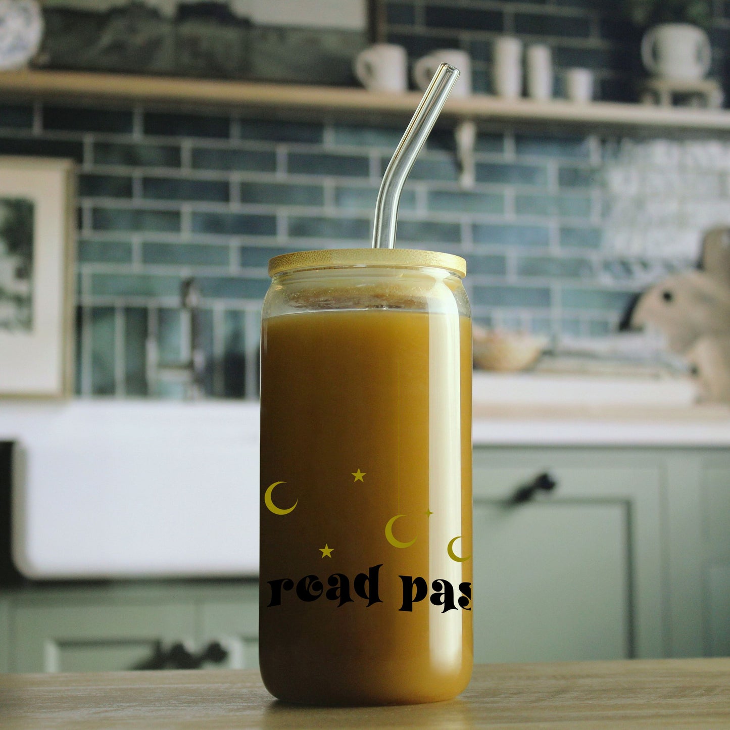 I Read Past My Bedtime Can-Shaped Glass