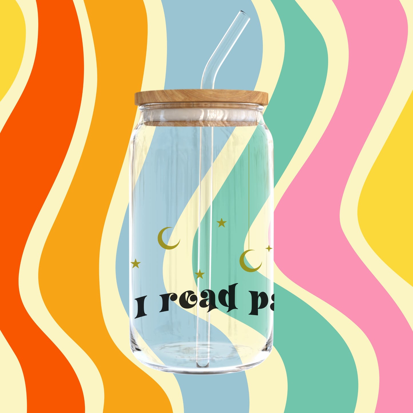 I Read Past My Bedtime Can-Shaped Glass