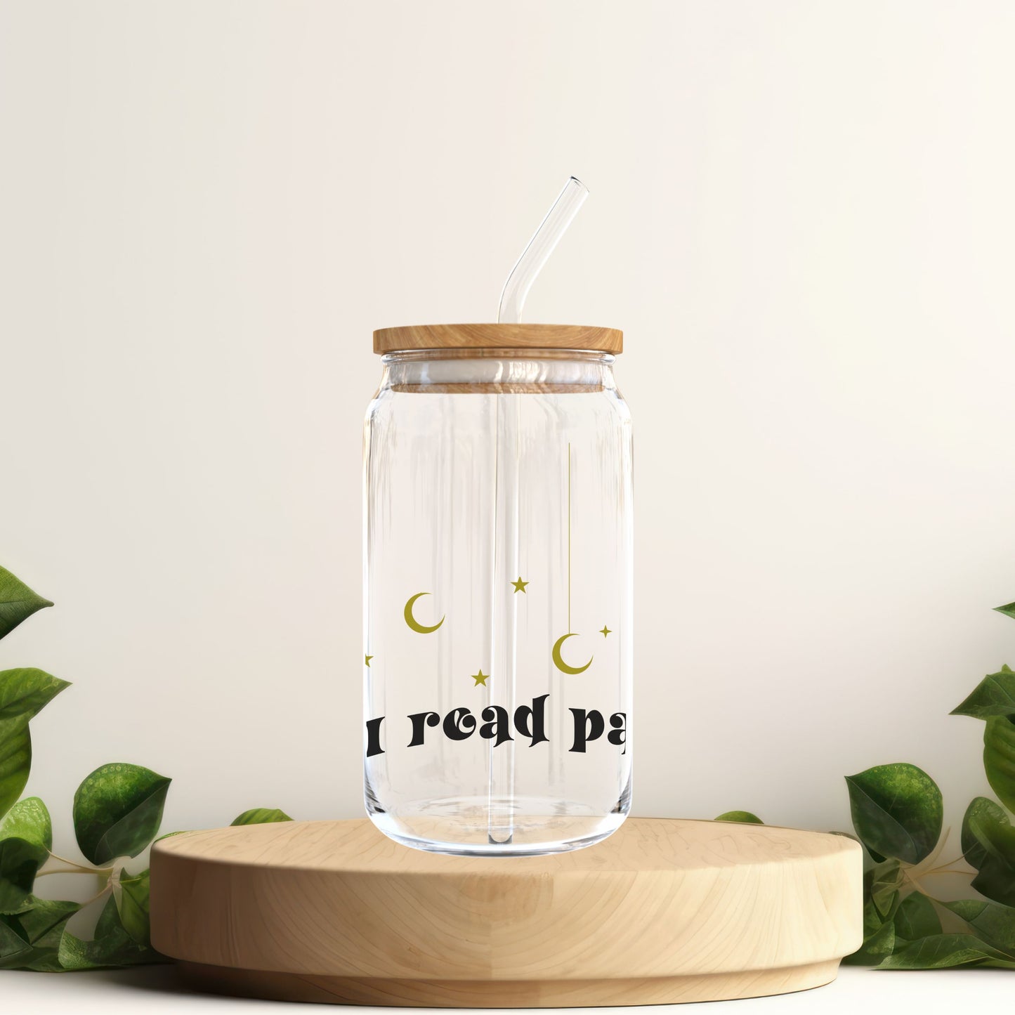 I Read Past My Bedtime Can-Shaped Glass