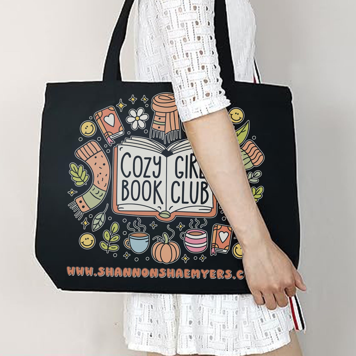 Cozy Girl Book Club Tote Bag