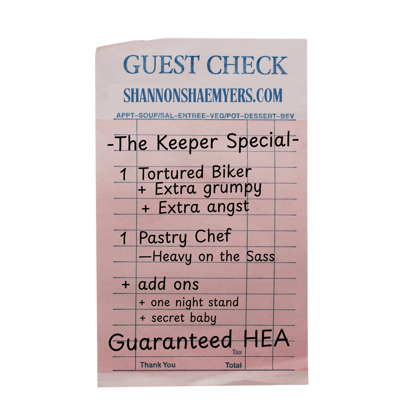 Guest Check Vinyl Sticker