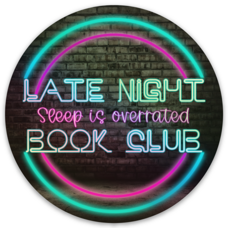 Late Night Book Club Holographic Sticker
