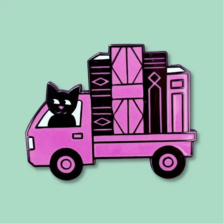 Book Truck Lapel Pin