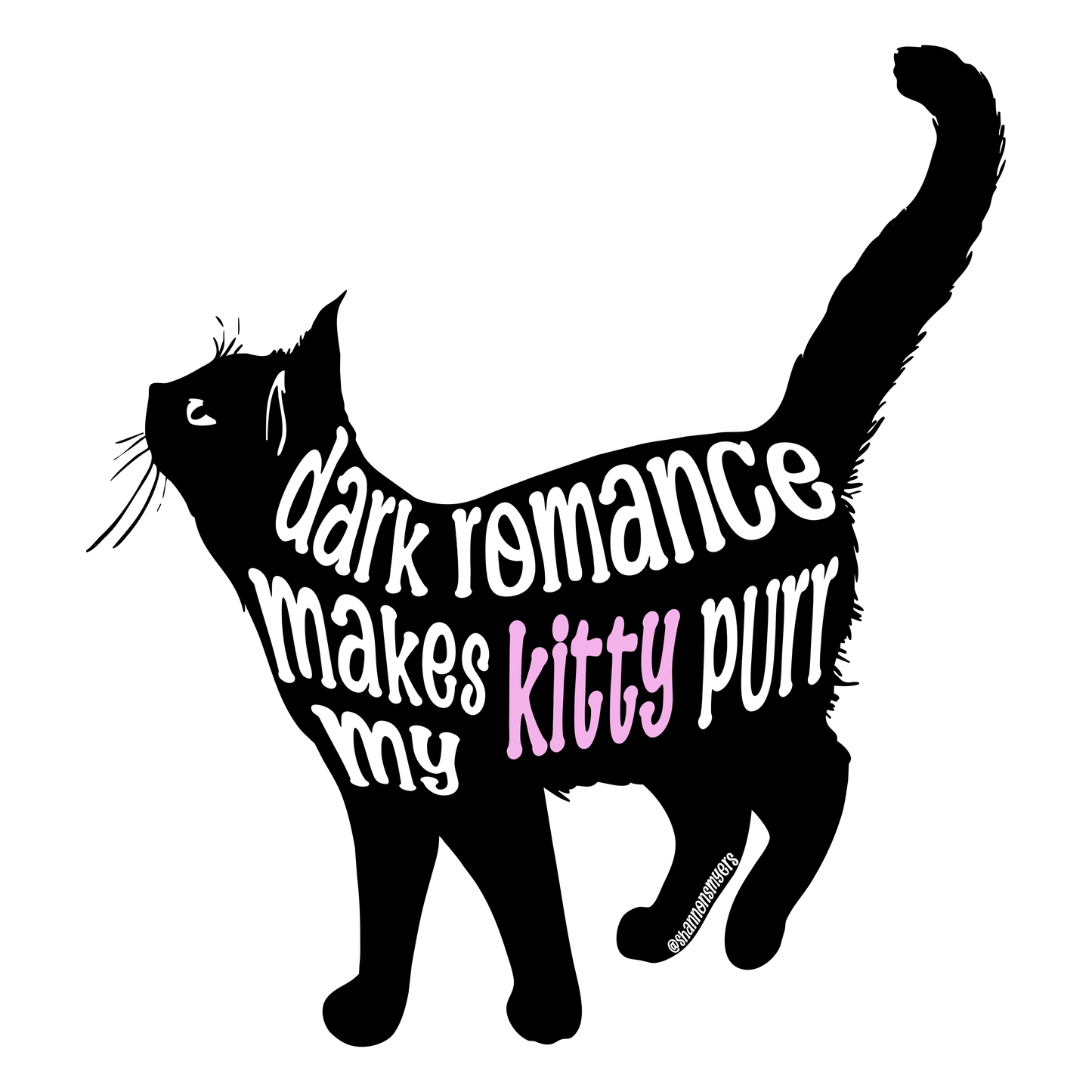 Dark Romance Kitty Vinyl Sticker