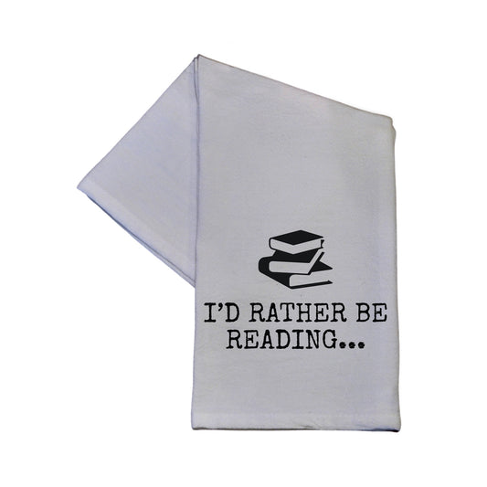 Rather Be Reading Dish Towel
