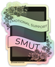 Emotional Support Smut Holographic Sticker