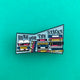 Here For The Stacks Enamel Pin