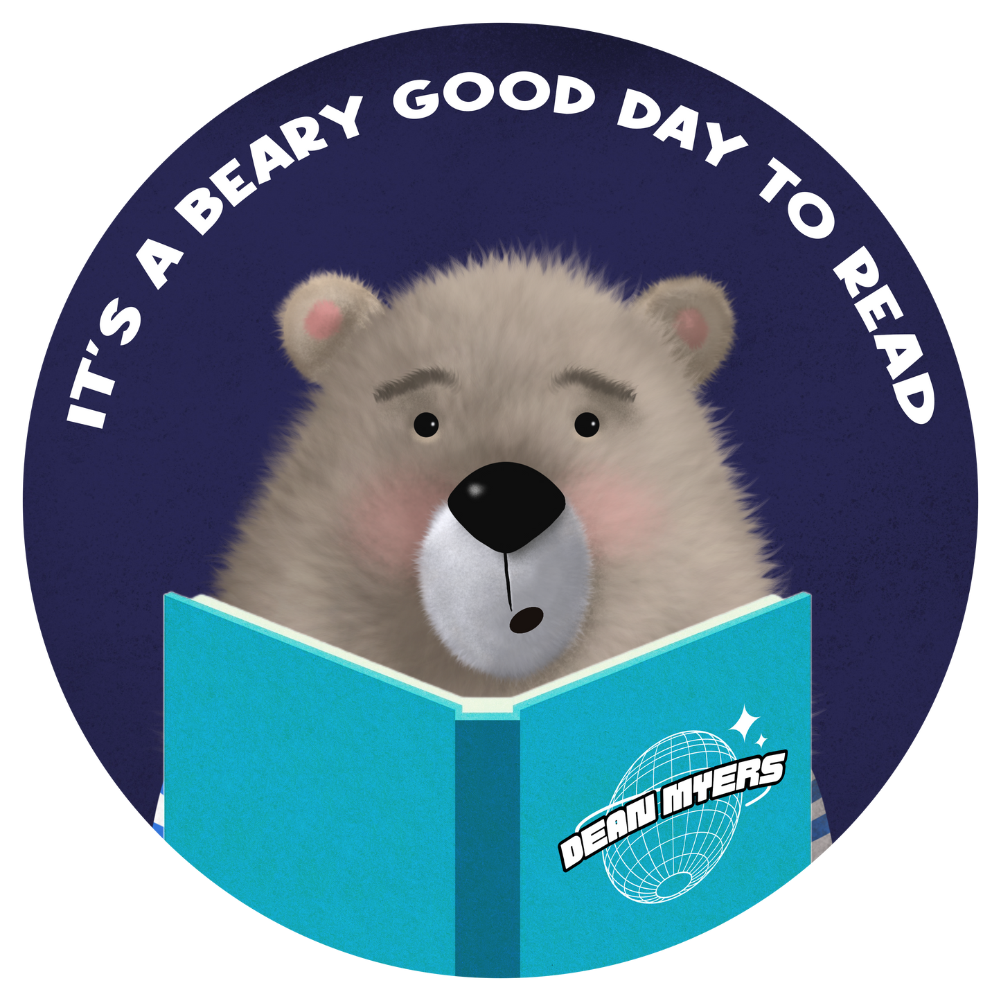 Beary Good Day Vinyl Sticker