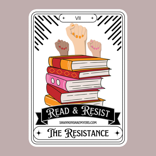 Read & Resist Vinyl Sticker