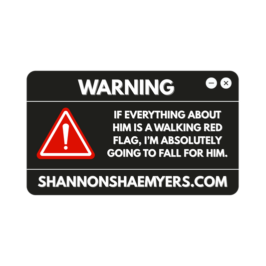 Warning Vinyl Sticker