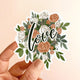 Floral Love Vinyl Sticker